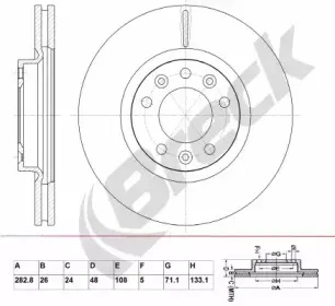 Тормозной диск BRECK купить